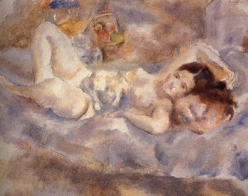 Jules Pascin Decumbence of Ailiyane oil painting picture